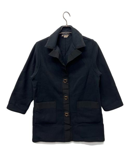 Salvatore Ferragamo（サルヴァトーレ フェラガモ）Salvatore Ferragamo (サルヴァトーレ フェラガモ) コート ブラック サイズ:Ｓの古着・服飾アイテム