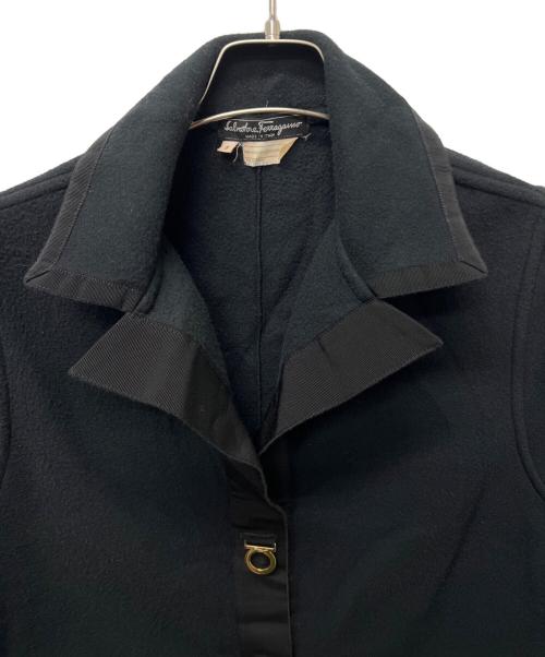 Salvatore Ferragamo（サルヴァトーレ フェラガモ）Salvatore Ferragamo (サルヴァトーレ フェラガモ) コート ブラック サイズ:Ｓの古着・服飾アイテム