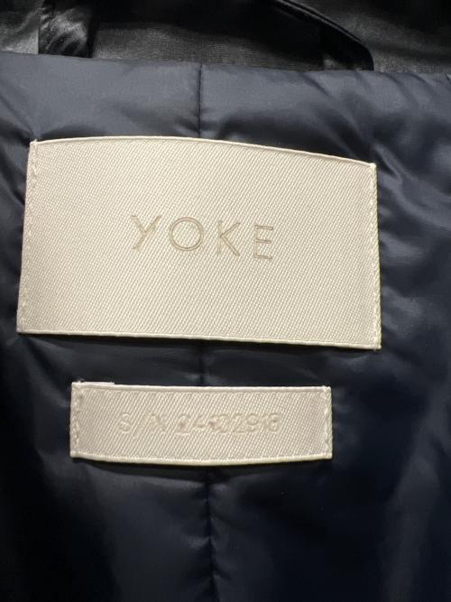YOKE（ヨーク）YOKE (ヨーク) LEATHER LIKE POLYESTER PADDED BLOUSON ブラック サイズ:２の古着・服飾アイテム