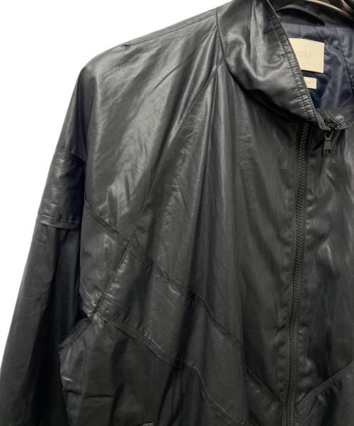 YOKE（ヨーク）YOKE (ヨーク) LEATHER LIKE POLYESTER PADDED BLOUSON ブラック サイズ:２の古着・服飾アイテム