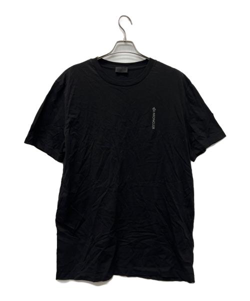 MONCLER（モンクレール）MONCLER (モンクレール) ロゴプリントTシャツ ブラック サイズ:3XLの古着・服飾アイテム