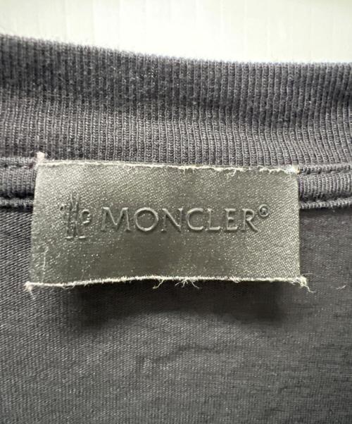 MONCLER（モンクレール）MONCLER (モンクレール) ロゴプリントTシャツ ブラック サイズ:3XLの古着・服飾アイテム