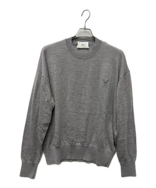 ami（アミ）ami (アミ) サマーニット グレー サイズ:Ｌの古着・服飾アイテム