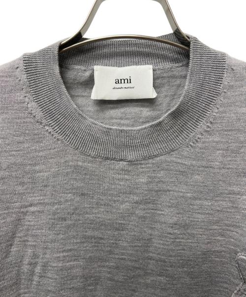 ami（アミ）ami (アミ) サマーニット グレー サイズ:Ｌの古着・服飾アイテム