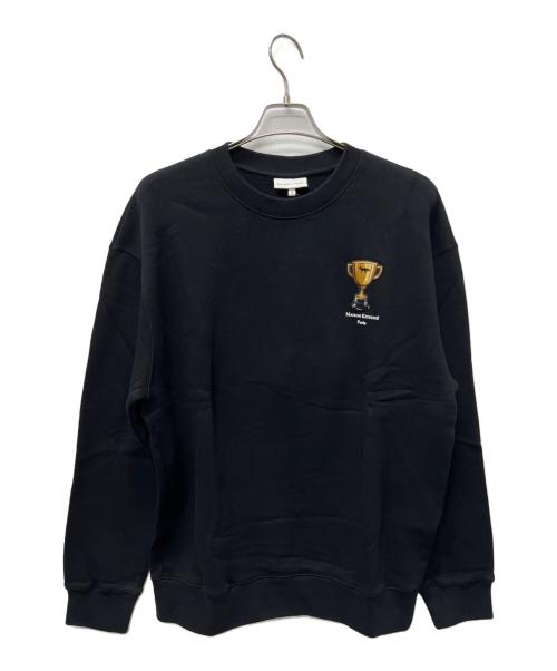 maison kitsune（メゾンキツネ）maison kitsune (メゾンキツネ) トロフィーロゴスウェット ブラック サイズ:ＸＬの古着・服飾アイテム
