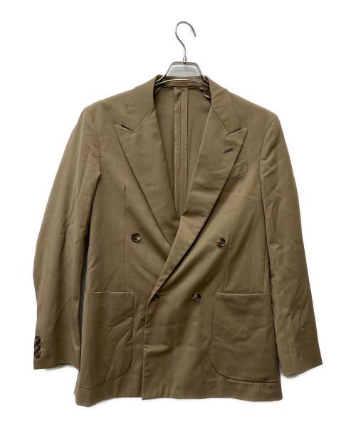 CARUSO（カルーゾ）CARUSO (カルーゾ) ダブルジャケット カーキ サイズ:５０の古着・服飾アイテム