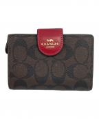 COACHコーチ）の古着「2つ折り財布」｜ブラウン