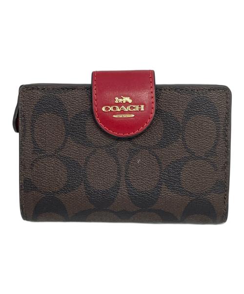 COACH（コーチ）COACH (コーチ) 2つ折り財布 ブラウンの古着・服飾アイテム