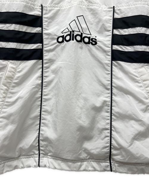 adidas（アディダス）adidas (アディダス) ハーフジップジャケット ホワイト サイズ:Ｌの古着・服飾アイテム