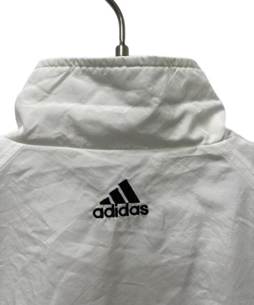 adidas（アディダス）adidas (アディダス) ハーフジップジャケット ホワイト サイズ:Ｌの古着・服飾アイテム