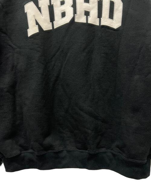 NEIGHBORHOOD（ネイバーフッド）NEIGHBORHOOD (ネイバーフッド) クラシック カレッジロゴ クルーネック スウェット ブラック サイズ:Ｍの古着・服飾アイテム