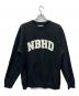 NEIGHBORHOOD（ネイバーフッド）の古着「クラシック カレッジロゴ クルーネック スウェット」｜ブラック
