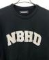 NEIGHBORHOOD (ネイバーフッド) クラシック カレッジロゴ クルーネック スウェット ブラック サイズ:Ｍ：12000円
