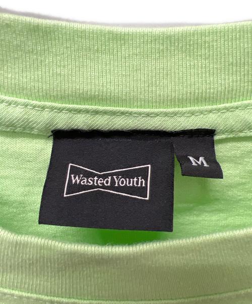 WASTED YOUTH（ウェイステッドユース）WASTED YOUTH (ウエステッド ユース) UNION (ユニオン) Tシャツ 黄緑 サイズ:Ｍの古着・服飾アイテム