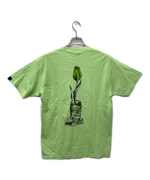 WASTED YOUTH（ウェイステッドユース）WASTED YOUTH (ウエステッド ユース) UNION (ユニオン) Tシャツ 黄緑 サイズ:Ｍの古着・服飾アイテム