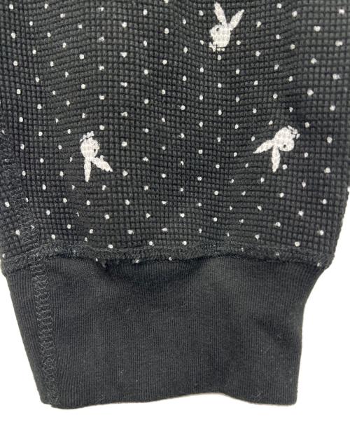 SUPREME（シュプリーム）SUPREME (シュプリーム) PLAY BOY (プレイボーイ) Waffle Therma Pants ブラック サイズ:Ｓの古着・服飾アイテム