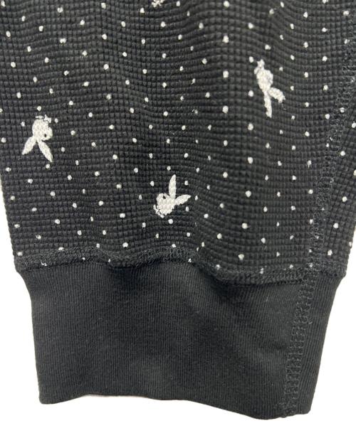 SUPREME（シュプリーム）SUPREME (シュプリーム) PLAY BOY (プレイボーイ) Waffle Therma Pants ブラック サイズ:Ｓの古着・服飾アイテム