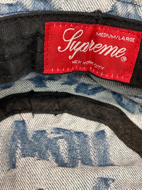 SUPREME（シュプリーム）SUPREME (シュプリーム) Fat Tip Jacquard Denim Crusher ブルーの古着・服飾アイテム