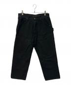 COMOLIコモリ）の古着「コットンダック ペインターパンツ」｜ブラック