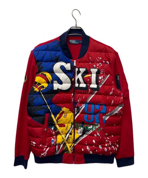 POLO（ポロ・ラルフローレン）POLO (ポロ) ダウンジャケット レッド サイズ:Ｌの古着・服飾アイテム