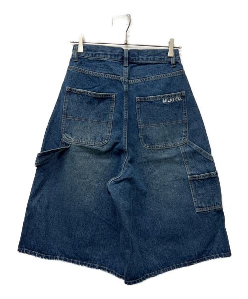 MILK FED.（ミルクフェド）MILK FED. (ミルクフェド) PAINTER BAGGY SHORTS インディゴ サイズ:Ｓの古着・服飾アイテム