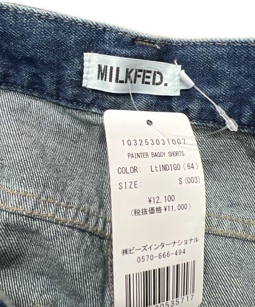 MILK FED.（ミルクフェド）MILK FED. (ミルクフェド) PAINTER BAGGY SHORTS インディゴ サイズ:Ｓの古着・服飾アイテム