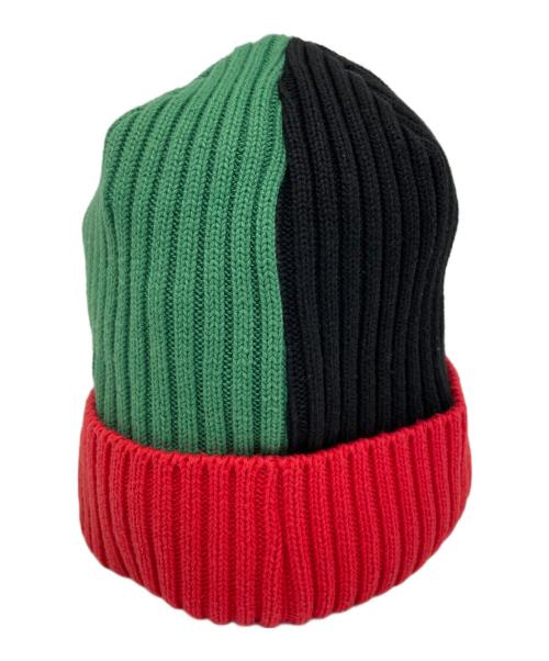 SUPREME（シュプリーム）SUPREME (シュプリーム) ニット帽 レッド×グリーン×ブラックの古着・服飾アイテム