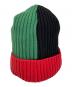SUPREME (シュプリーム) ニット帽 レッド×グリーン×ブラック：6000円