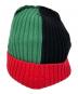 中古・古着 SUPREME (シュプリーム) ニット帽 レッド×グリーン×ブラック：6000円