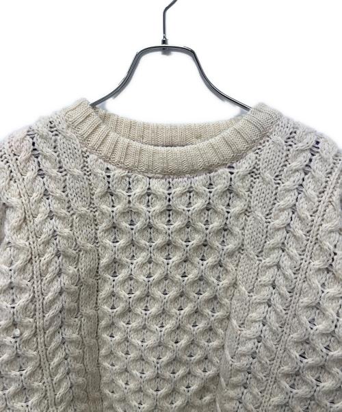 Needles（ニードルズ）Needles (ニードルズ) Fisherman Sweater Covered パープル×ホワイト サイズ:Ｌの古着・服飾アイテム