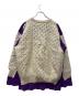 Needles (ニードルズ) Fisherman Sweater Covered パープル×ホワイト サイズ:Ｌ：13000円