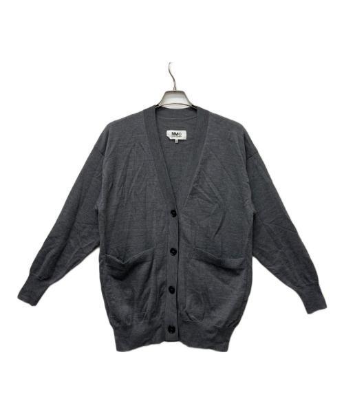 MM6 Maison Margiela（エムエムシックスメゾンマルジェラ）MM6 Maison Margiela (エムエムシックスメゾンマルジェラ) 薄手カーディガン グレー サイズ:Ｓの古着・服飾アイテム