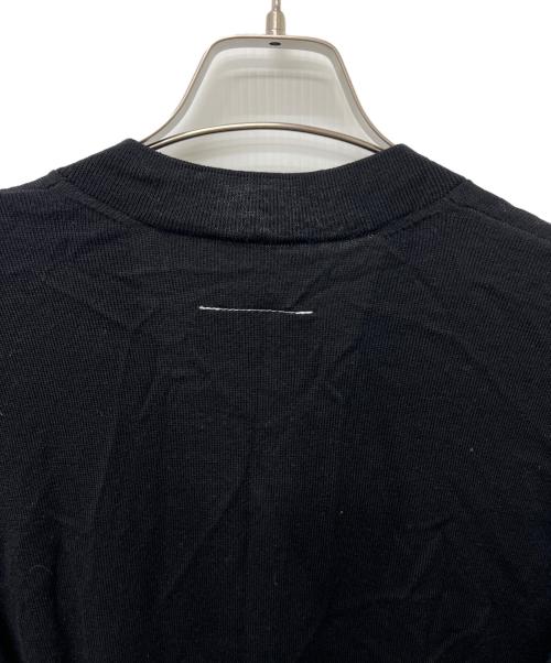 MM6 Maison Margiela（エムエムシックスメゾンマルジェラ）MM6 Maison Margiela (エムエムシックスメゾンマルジェラ) 薄手カーディガン ブラック×グリーン サイズ:Ｓの古着・服飾アイテム