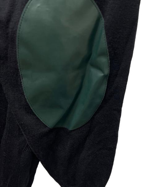 MM6 Maison Margiela（エムエムシックスメゾンマルジェラ）MM6 Maison Margiela (エムエムシックスメゾンマルジェラ) 薄手カーディガン ブラック×グリーン サイズ:Ｓの古着・服飾アイテム