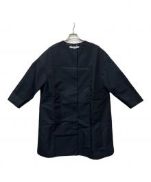 ADORE（アドーア）の古着「ノーカラーコート」｜ネイビー