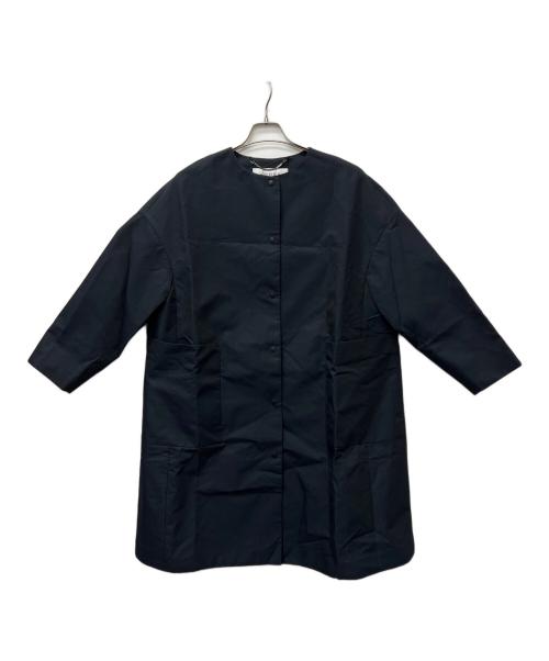ADORE（アドーア）ADORE (アドーア) ノーカラーコート ネイビー サイズ:３８の古着・服飾アイテム