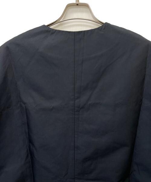 ADORE（アドーア）ADORE (アドーア) ノーカラーコート ネイビー サイズ:３８の古着・服飾アイテム