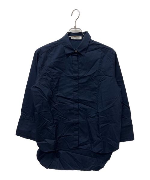 ADORE（アドーア）ADORE (アドーア) 長袖シャツ ネイビー サイズ:３８の古着・服飾アイテム