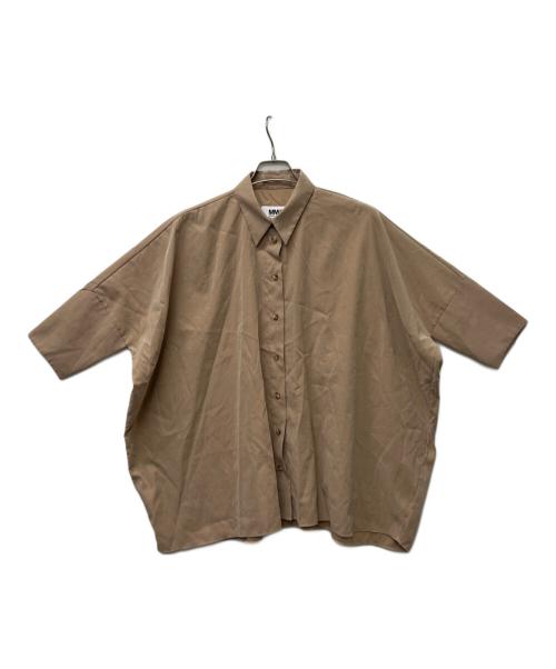 MM6 Maison Margiela（エムエムシックスメゾンマルジェラ）MM6 Maison Margiela (エムエムシックスメゾンマルジェラ) 半袖シャツ ベージュ サイズ:４２の古着・服飾アイテム