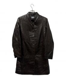 STRENESSE BLUE（ストラネスブルー）の古着「ラムレザージャケット」｜ブラウン