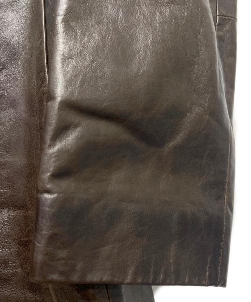 STRENESSE BLUE（ストラネスブルー）STRENESSE BLUE (ストラネスブルー) ラムレザージャケット ブラウン サイズ:３６の古着・服飾アイテム