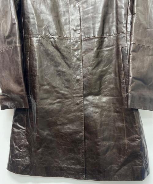 STRENESSE BLUE（ストラネスブルー）STRENESSE BLUE (ストラネスブルー) ラムレザージャケット ブラウン サイズ:３６の古着・服飾アイテム