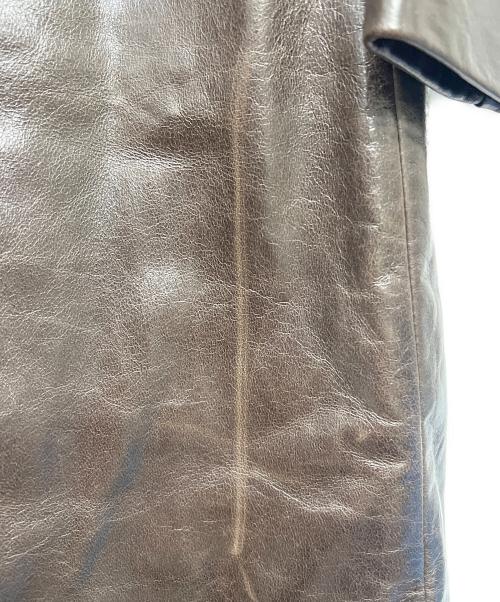 STRENESSE BLUE（ストラネスブルー）STRENESSE BLUE (ストラネスブルー) ラムレザージャケット ブラウン サイズ:３６の古着・服飾アイテム