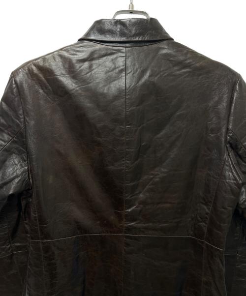 STRENESSE BLUE（ストラネスブルー）STRENESSE BLUE (ストラネスブルー) ラムレザージャケット ブラウン サイズ:３６の古着・服飾アイテム