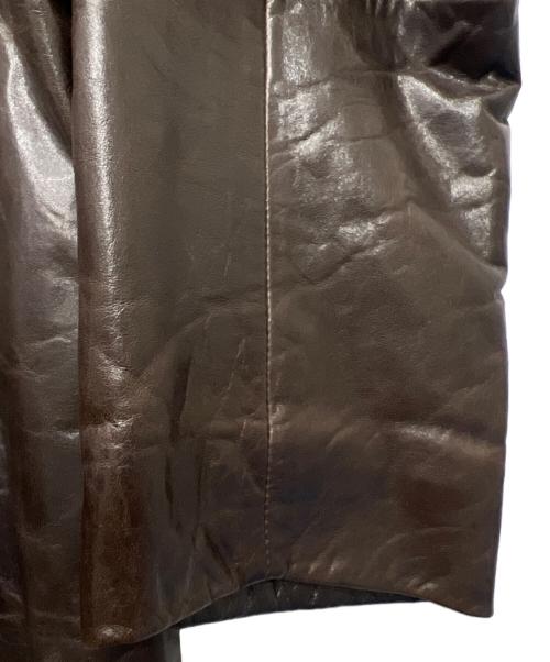 STRENESSE BLUE（ストラネスブルー）STRENESSE BLUE (ストラネスブルー) ラムレザージャケット ブラウン サイズ:３６の古着・服飾アイテム