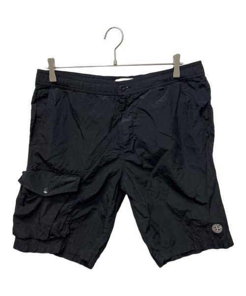 STONE ISLAND（ストーンアイランド）STONE ISLAND (ストーンアイランド) ハーフパンツ ブラック サイズ:Ｌの古着・服飾アイテム