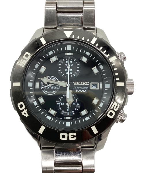 SEIKO（セイコー）SEIKO (セイコー) クロノグラフ ブラックの古着・服飾アイテム