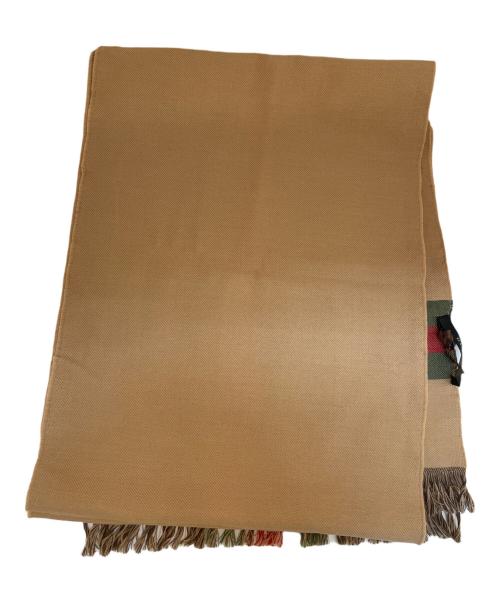 GUCCI（グッチ）GUCCI (グッチ) シェリーライン マフラー ブラウンの古着・服飾アイテム