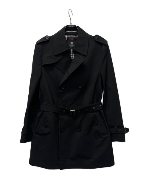 BURBERRY BLACK LABEL（バーバリーブラックレーベル）BURBERRY BLACK LABEL (バーバリーブラックレーベル) トレンチコート ブラック サイズ:Ｌの古着・服飾アイテム