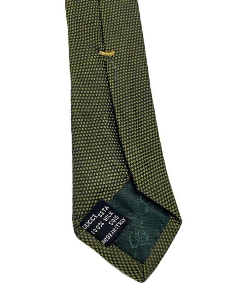 GUCCI（グッチ）GUCCI (グッチ) ネクタイ オリーブ サイズ:FREEの古着・服飾アイテム